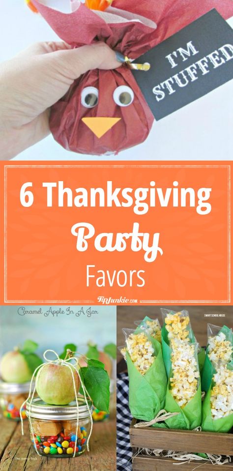 Thanksgiving Favors Diy, Thanksgiving Table Favors, Toddler Party Favors, Diy Thanksgiving Crafts, Thanksgiving Party Favors, Easy Party Favor, Thanksgiving Favors, Friendsgiving Party, Thanksgiving Decorations Diy