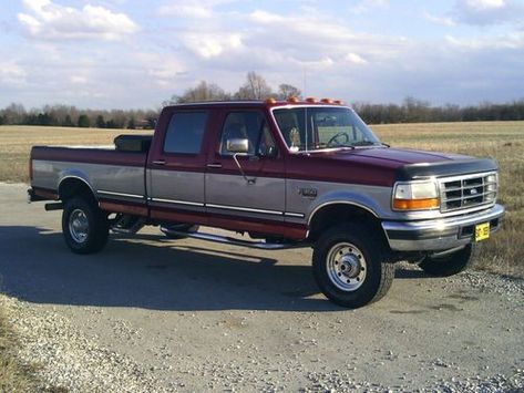 Sell used 1997 Ford F-350 Crew Cab 7.3 Powerstroke 4WD Long Bed Great Condition! in Bowling Green, Kentucky, United States Diesel Trucks Ford, Obs Truck, 2019 Ford Ranger, Ford Diesel, Ranger Truck, Ford Ranger Truck, Lifted Ford, Old Ford Trucks, Classic Ford Trucks