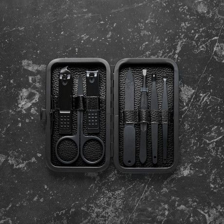 Matte Black Accessories, Luxury Manicure, Black Manicure, Edge Nails, Black Bedroom, Manicure Kit, Studio Setup, Edc Gear, Essential Tools