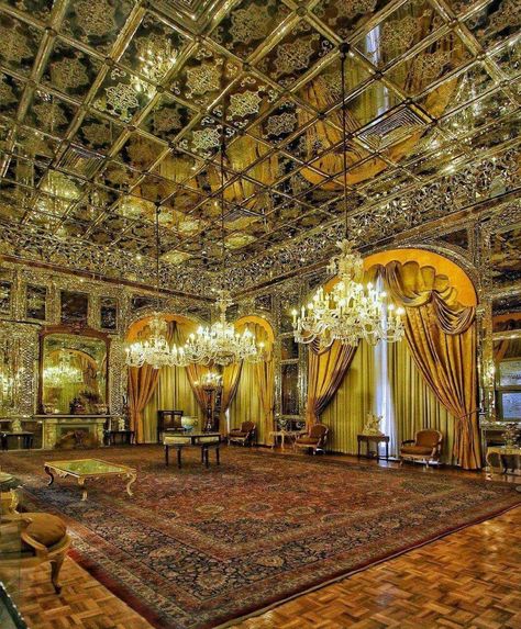 Golestan Palace in Tehran, Iran Persian Palace, Golestan Palace, The Shah Of Iran, Iranian Architecture, Persian Architecture, Japan Architecture, Tehran Iran, Luxury House Interior Design, Skyscraper Architecture