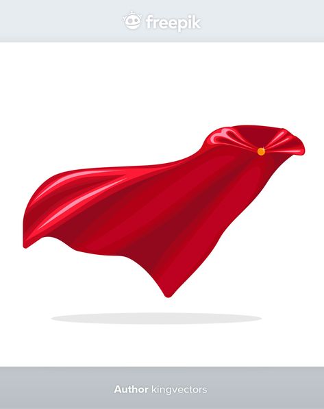 Red hero cape. Premium Vector | Premium Vector #Freepik #vector #man #red #clothes #carnival Superhero Silhouette, Superman Cape, Red Superhero, Red Clothes, Superman Costumes, Mountain Illustration, Man Illustration, Red Cape, Red Curtains