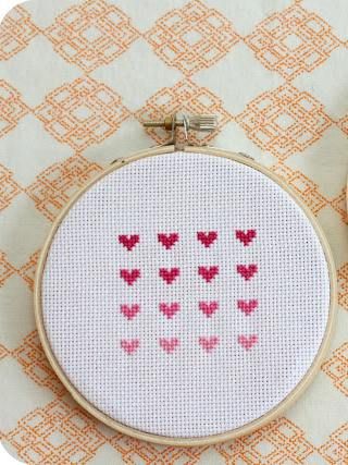 Mini Heart Cross Stitch, Small Heart Cross Stitch, Small Heart Cross Stitch Pattern, Tiny Cross Stitch Heart, Cross Stitch Valentine, Valentine’s Day Cross Stitch, Small Cross Stitch Designs, Valentines Cross Stitch Patterns, Valentine Cross Stitch Patterns