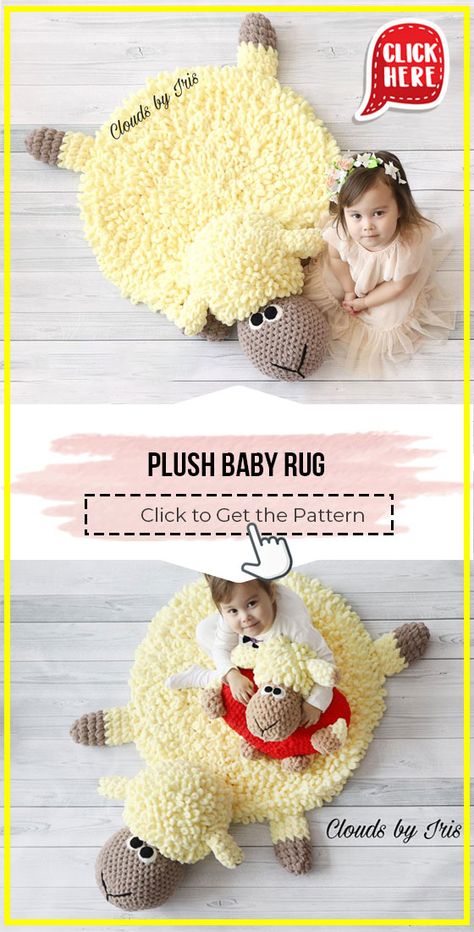 Crochet Baby Nursery, Crochet Baby Rug, Easy Crochet Rug Patterns, Easy Crochet Rug, Crochet Rug Pattern, Graphic Crochet, Baby Rug, Rug Crochet, Finger Crochet