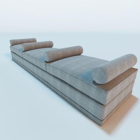 Backless Sofa 3D Model #AD ,#Backless#Sofa#Model Sofa Without Backrest, Backless Couch, Backless Sofa, Settee Living Room, Cuddle Couch, Chair Reupholstery, Missing Letters, Small Living Room Furniture, Long Living Room