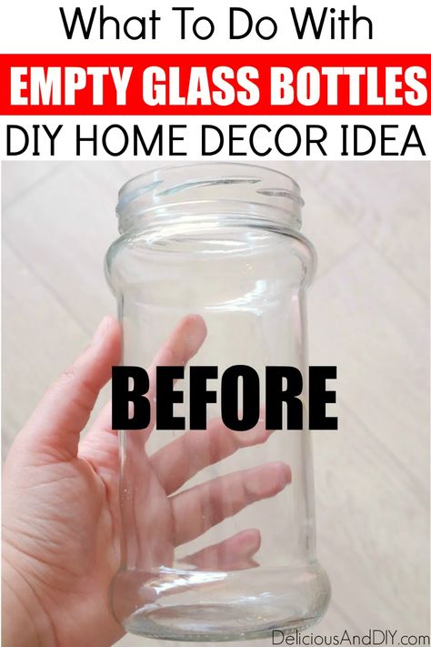 Diy Crafts Vases, Flower Vase Crafts, Glass Vase Decor, Painted Glass Vases, Empty Glass Bottles, Old Vases, Glass Bottle Diy, Decorating Ideas For The Home, Vase Crafts