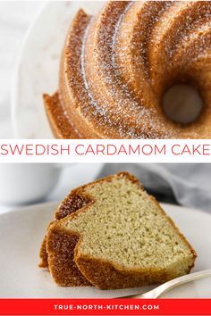 Cardamom Bundt Cake Recipes, Baking With Cardamom, Nordic Bundt Cake Recipes, Recipes With Cardamom Baking, Desserts With Cardamom, Cardamom Dessert Recipes, Cardamon Cake Recipes, Swedish Cardamom Cake, Cardamom Recipes Baking