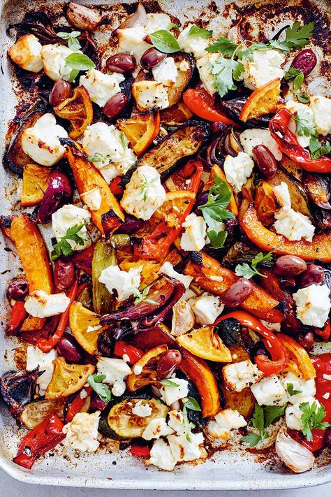 Roasted Mediterranean Vegetables, Rosemary Recipes, Roast Vegetables, Orange Food, Roasted Vegetable Salad, Citrus Recipes, New Potatoes, Porcini Mushrooms, Baked Vegetables