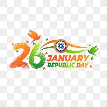 26 January Republic Day Png, 26 January Republic Day Drawing, 26 January Republic Day Background, 26 January Png, January Clipart, Republic Day Png, King Sketch, Indian Clipart, Flag Typography