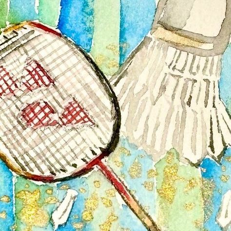 Natalie Woo | Illustrator on Instagram: "My Badminton Story 🏸🫶🏻

From my art studio to various sports and acruvities, my passions paint a vivid tapestry of life!

I enjoy reflecting on the unforgettable moments, like the time I won the CCS competition which was such a joyous moment for me. 

I am still driven by the same passion for art and sports today! 

#badminton #sports #competition #eastbayart #southbayart #sfeastbayart #supportsmallbusiness
#shoplocalartists #bayareawatercolorpainting #californiawatercolors
#californiawatercolorartist #bayareawatercolors #bayareapaintings #sfwatercolors
#unitedstatesartists #bayareagifts #fineart #nataliewooartwork #bayarea #bayareaartist" Badminton Painting, My Art Studio, Illustrators On Instagram, Watercolor Artist, Local Artists, I Win, Life I, Badminton, Art Studio