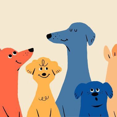 Pet Branding, Illustration Projects, Posca Art, 강아지 그림, Dog Branding, Dog Logo, Dog Illustration, Art Plastique, Children Illustration