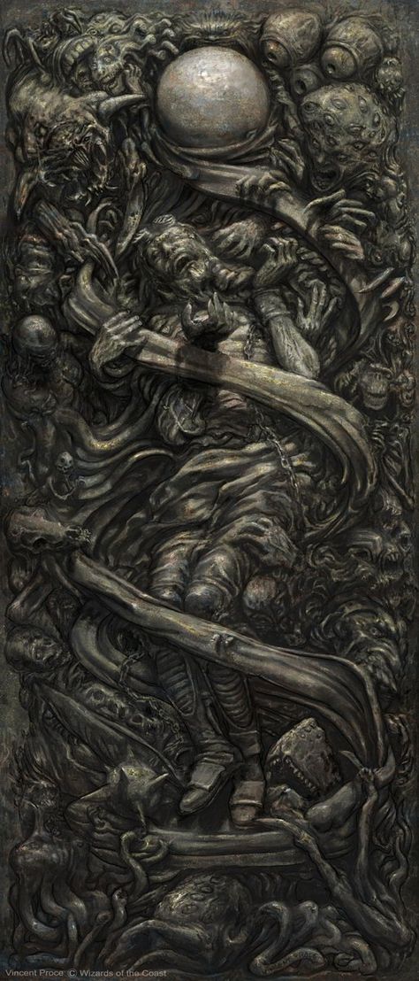 MtG card art by Vincent Proce: Chainer's Torment Fantasy Card Game, Story Hooks, Delta Green, Dream Dark, Mtg Art, Dark Artwork, Metal Albums, Cosmic Horror, 다크 판타지