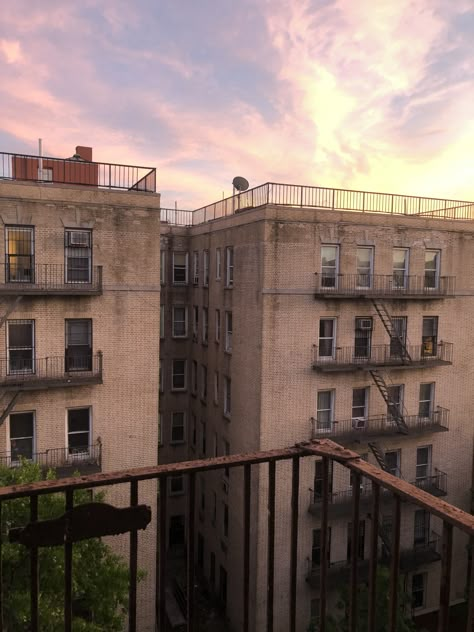 Washington Heights Nyc Aesthetic, Washington Heights Aesthetic, Washington Heights Nyc, Places And Spaces Gcse Photography, Heights Aesthetic, Fake Scenarios, Apartment Exterior, Washington Heights, Autumn In New York