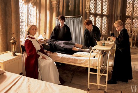 Hospital Wing - HP Gemma Jones, Scorpius And Rose, Walburga Black, Rupert Grint, Hogwarts Aesthetic, Chamber Of Secrets, Harry James Potter, Lord Voldemort, Harry Potter 2