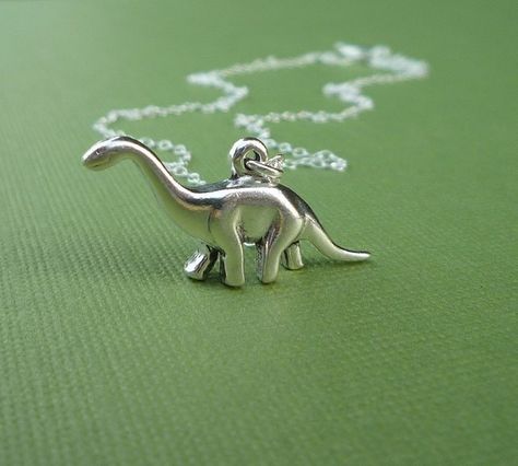 My favorite herbivore <3 Dino Jewelry, Dino Necklace, Dinosaur Rawr, Dinosaur Jewelry, Dinosaur Necklace, Science Jewelry, Aesthetic Inspiration, Funky Jewelry, Ruby Rose