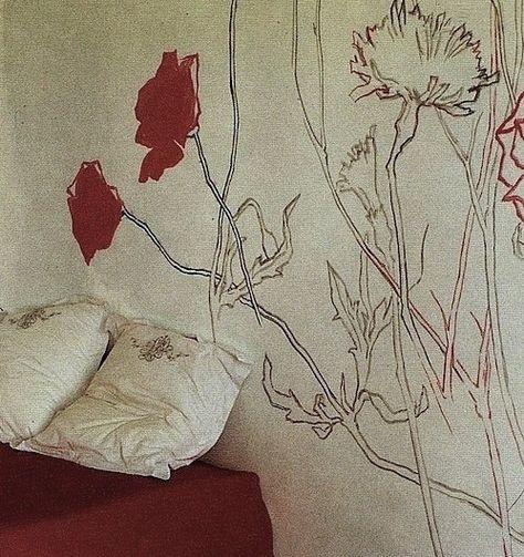 WABI SABI Scandinavia - Design, Art and DIY.: Another way of Decorating Interior Murals, Scandinavia Design, Jean Cocteau, Wall Drawing, Deco Boheme, My New Room, Wabi Sabi, Room Inspo, Home Deco