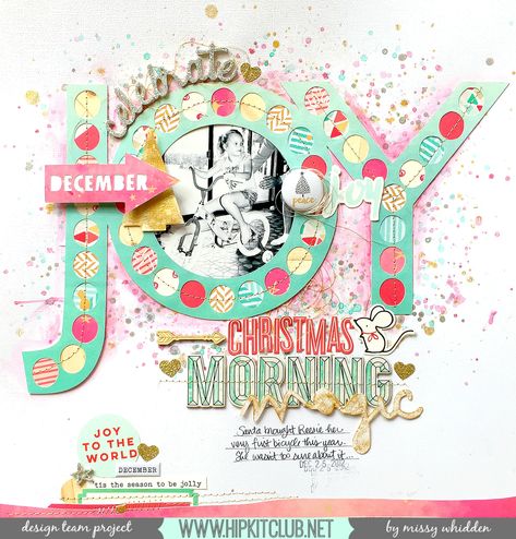 Christmas Morning Magic *Hip Kit Club* - Scrapbook.com Scrapbooking Aesthetic, Scrapbooking Quotes, Scrapbook Club, Morning Magic, Friend Scrapbook, Christmas Scrapbook Pages, Christmas Scrapbook Layouts, Hip Kit Club, Christmas Photo Booth