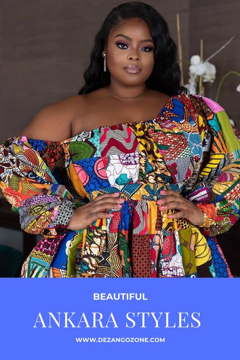 2020 ankara styles for plus size ladies Short Gown Styles, Ankara Dress Designs, Ankara Short, Matching Prints, Ankara Short Gown Styles, Ankara Dress Styles, Short African Dresses, Ankara Gown Styles, Short Dress Styles