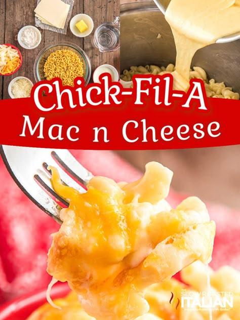 Copycat Chick Fila Mac N Cheese, Chik Fila Mac N Cheese Copycat, Chick Fil A Mac N Cheese, Chick Filet Mac & Cheese, Chic Filet Mac And Cheese, Chic Fil A Mac And Cheese, Chick Fila Mac And Cheese Recipe, Mac And Cheese Chick Fil A, Chick Fil A Macaroni And Cheese Recipe