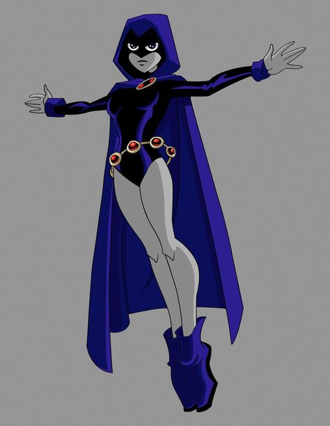 Body Drawing Guide, Raven Halloween Costume, Full Body Drawing, Raven Outfits, Teen Titans Characters, Teen Titans Cosplay, Raven Costume, Raven Teen Titans Go, Raven Cosplay