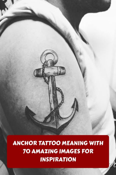 Explore the deep meaning behind anchor tattoos with this collection of 70 stunning images. Discover the symbolism and significance behind this classic design, from strength and stability to a love of the sea. Whether you're a fan of nautical themes or simply drawn to the anchor's timeless appeal, you're sure to find inspiration here. Dive into the world of anchor tattoos and find your own unique connection to this powerful symbol. Ship And Anchor Tattoo, Infinity Anchor Tattoo, Feminine Anchor Tattoo, Anchor Tattoo Meaning, Soul Tattoo, Anchor Tattoos, Anchor Tattoo, Tattoo Meaning, The Anchor