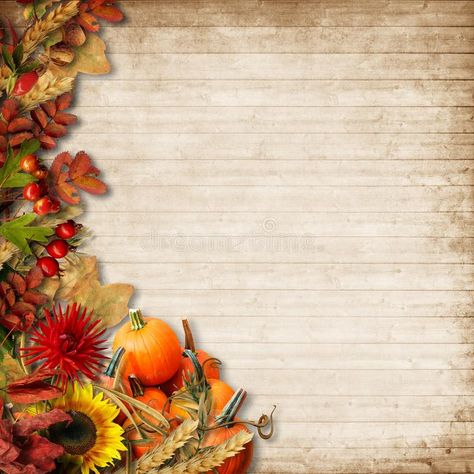 Happy Thanksgiving Card. Autumn Background royalty free stock images Thanksgiving Squares, Thanksgiving Sunday, Background Border, Thanksgiving Poster, Autumn Bouquet, Thanksgiving Background, Church Backgrounds, Autumn Background, Photo And Text