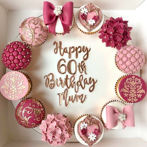 60 Birthday Cupcake Ideas, 70 Birthday Cupcake Ideas, 60 Birthday Cupcakes, Cupcakes For 60th Birthday, 60th Cupcakes, 70th Birthday Cupcakes, 60th Birthday Cupcakes, Cupcake Platter, 21st Birthday Cupcakes