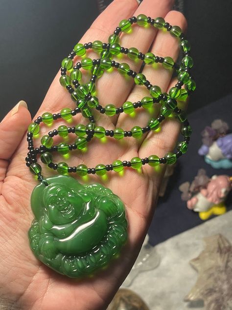 Buddhist Necklace, Aventurine Necklace, Buddha Necklace, Laughing Buddha, Buddha Pendant, Necklace Crystal, Fashion Images, Green Aventurine, Necklace Pendant