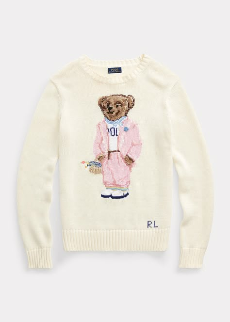 Mode Zara, Skandinavian Fashion, Ralph Lauren Pullover, Girls Jumpers, Ivory Sweater, Ralph Lauren Logo, Ralph Lauren Kids, Polo Bear, Kenzo Kids