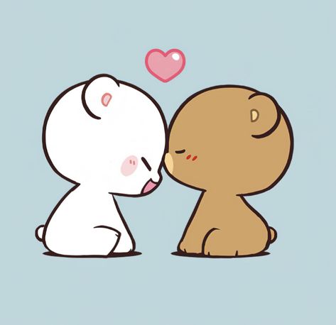 Milk And Mocha, Puppy Dog Pictures, Milk & Mocha, Cute Bear Drawings, Bf Gifts, Funny Cartoon Gifs, Cute Love Stories, Cute Love Cartoons, Cute Love Pictures