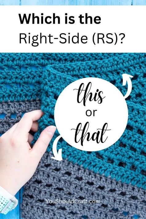 Right Side Of Crochet, Hdc Crochet, Striped Baby Blanket, Infinity Scarf Pattern, Crochet Pattern Instructions, Right And Wrong, Dishcloth Crochet Pattern, Potholder Patterns, Crochet Faces