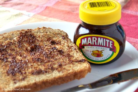 Marmite Recipes, Marmite On Toast, Slow Carb Recipes, Toast Ideas, Slow Carb, Fruit List, Grilled Bread, Breakfast Toast, Childhood Days