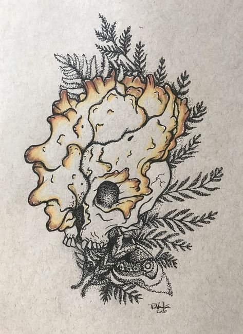 Clicker Skull fan art from The Last of Us Part 2. Ellie’s tattoo was done in pointillism. The high lights of the skull were done in prisma color and white gelly roll. Clicker Tattoo, Endure And Survive, Last Of Us Part 2, Healing Tattoo, Gaming Tattoo, Tattoo Portfolio, Skull Tattoo Design, Minimalist Tattoos, Dream Tattoos