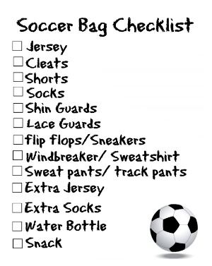 Soccer moms make sure not to forget your kids stuff for their game, this printable checklist is what you need to stay organized. Soccer Moms, Soccer Bag, Bag Checklist, Soccer Season, Soccer Girl Problems, Ronaldo Real Madrid, Real Madrid Football, Soccer Memes, Soccer Workouts