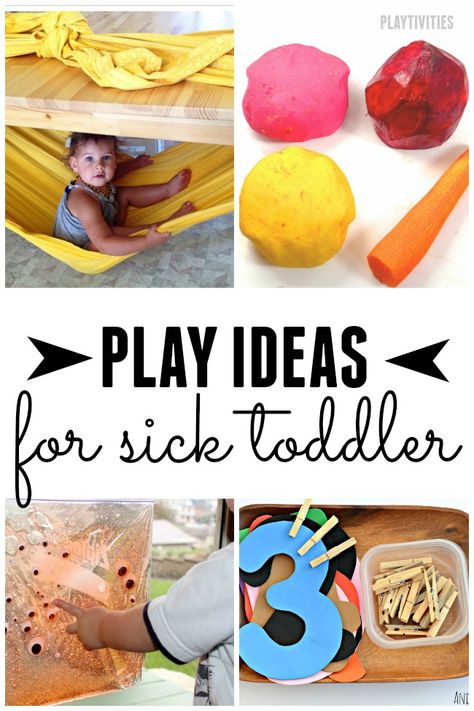 10 Simple Sick Day Activities for Toddlers Sick Day Activities, Sick Toddler, Parenting Activities, Indoor Activities For Toddlers, Sick Day, Activities For Toddlers, Indoor Activities For Kids, Toddler Play, Busy Toddler