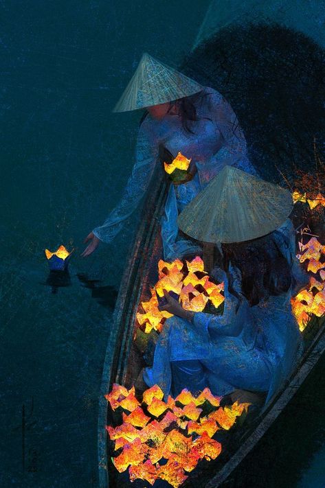 Vietnam Lantern, Studies Drawing, 2d Artwork, Color Study, Lantern Festival, Hoi An, Color Studies, Photo Reference, Digital Painting