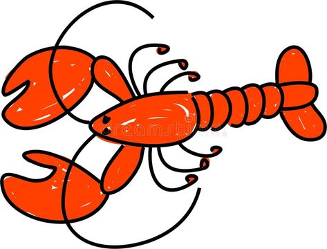 Lobster Decorations, Lobster Drawing, Lobster Tattoo, Lobster Stock, Under The Sea Crafts, Beach Mural, Cartoon Fish, Sea Crafts, Rock Painting Patterns