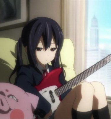 Azusa K On, K-on Icons, Azusa Nakano, K On, Gothic Anime, Anime Monochrome, Anime Profile, Cute Profile Pictures, Anime Best Friends