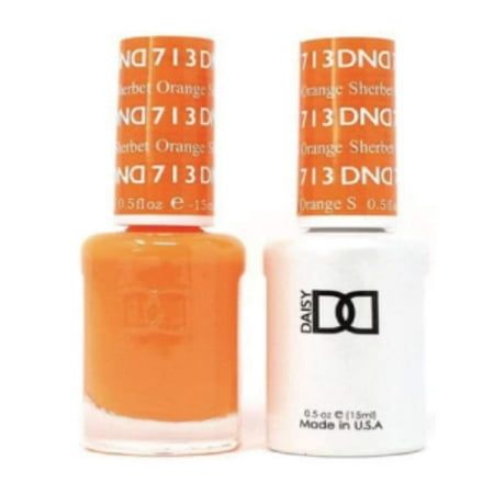 Made in USA. Forget base coats, bond-aids, and primers. DND Soak Off Gel Polish, luminous nail color that applies faster, feels thinner, and lasts longer with a fast two-step professional system. DND Gel Nail Polish is fused with essential vitamins that makes nails stronger, healthier, as well as stunning for weeks! Size: 1 Gel Lacquer .5 oz + 1 Lacquer .5oz.  Color: Orange. Nails Stronger, Dnd Gel Nail Polish, Dnd Nail Polish, Luminous Nails, Dnd Gel Polish, Orange Sherbet, Daisy Nails, Gel Top Coat, Gel Lacquer