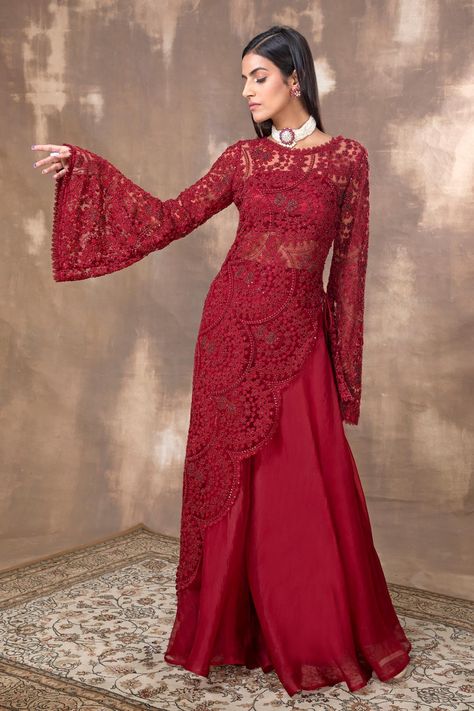 Ridhima Bhasin, Asymmetric Kurta, Trendy Outfits Indian, Pakistani Fancy Dresses, Desi Fashion Casual, Modest Dresses Casual, Wear Crop Top, Beautiful Dress Designs, Designer Party Wear Dresses