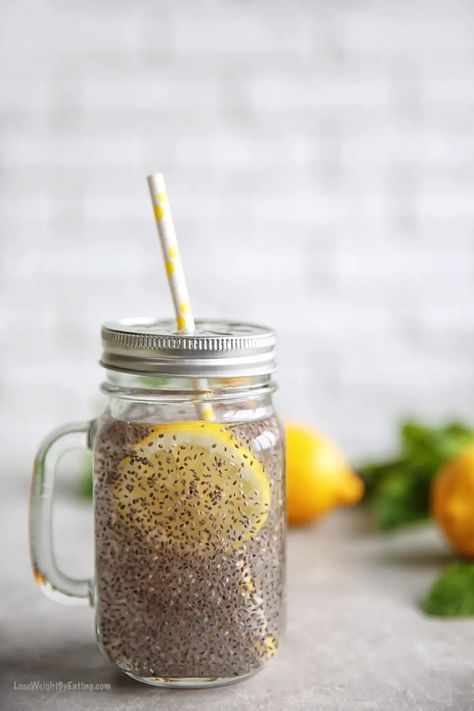 Internal Shower Drink, Chia Seed Drinks, Chia Seed Recipes, Healthy Food Menu, Healthy Food Facts, Cheap Healthy Meals, Sugar Level, Homemade Drinks, Quick Healthy Meals