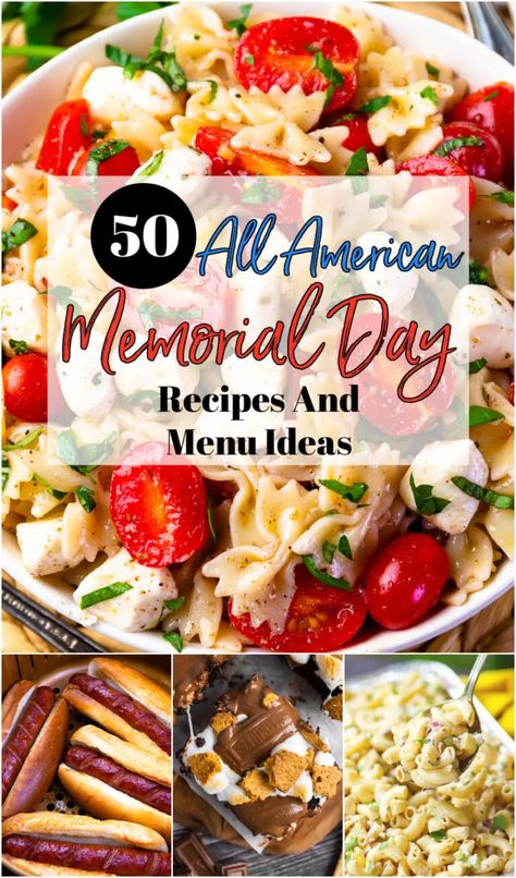 Summer Dinner Party Menu, Summertime Meals, Memorial Day Recipes, Memorial Day Desserts, Cookout Menu, Memorial Day Foods, Luncheon Ideas, Patriotic Diy, Mussels Recipe