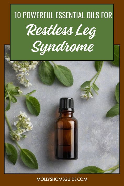 Discover the best essential oils for restless legs with these natural remedies. Try Lavender, Jasmine, or Rosemary essential oil blends to ease restless leg syndrome symptoms. Make your own Restless Leg Roller Bottle Blend or Homemade Restless Leg Spray using DIY recipes. Learn how to use essential oils effectively for restless leg syndrome relief. Incorporate the power of essential oils into your routine and find comfort from this common issue! Natural Remedies For Restless Leg, Restless Legs Relief Night, Rosemary Essential Oil Blends, Essential Oils For Restless Leg, Oils For Restless Leg Syndrome, Restless Leg Syndrome Essential Oils, Restless Legs Relief, Restless Leg Remedies, Leg Roller