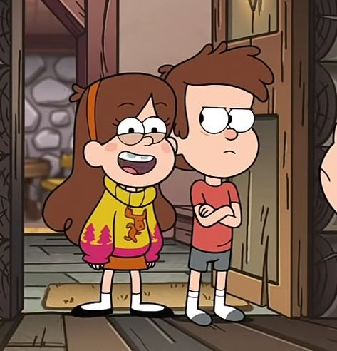 Mabel Pines And Dipper Pines, Dipper And Mable Pines, Gravity Falls Icon, Mable And Dipper, Dipper X Mabel, Mable Pines, Gravity Falls Aesthetic, Falls Aesthetic, Pines Twins