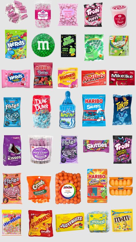 American Sweets Candies, Green Skittles, American Candy, Dum Dums, Lilly Pulitzer Outfits, Cinnamon Candy, Types Of Candy, Party Rock, Best Candy