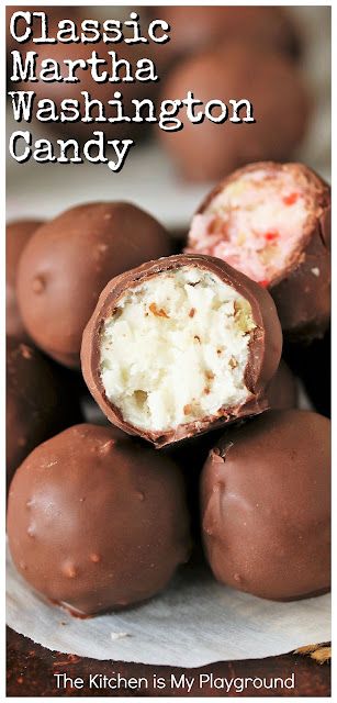 Martha Washington Candies, Cherry Mashers Candy, Heath Candy Recipes, Martha Washington Candy Recipe, Old Fashioned Christmas Recipes, Christmas Candy Recipes Old Fashioned, Martha Washington Balls, Old Fashioned Candy Recipes, Coconut Candy Recipe