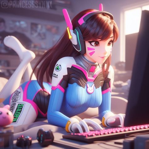 #dva #overwatch Overwatch Fanart Dva, Dva Concept Art, Diva Pfps Overwatch, Dva Inspired Nails, D.v.a Overwatch, Dva Fan Art, Dva Icons Pfp, D.va Wallpaper Cute, Over Watch 2