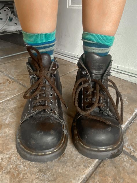 Vintage Doc Martens, Brown Doc Martens Outfit, Chunky Brown Doc Martens, Vintage Dr Martens Boots, Worn Out Doc Martens, Brown Vintage Lace-up Martin Boots, Old Doc Martens, Brown Doc Martens, Vintage Brown Doc Martens