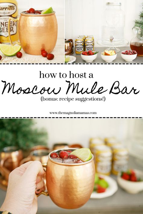 Moscow Mule Station, Moscow Mule Party Theme, Moscow Mule Bar Display, Moscow Mule Bar, Cheap Diy Gift, Mule Bar, Holiday Mules, Moscow Mule Drink, Mule Drink