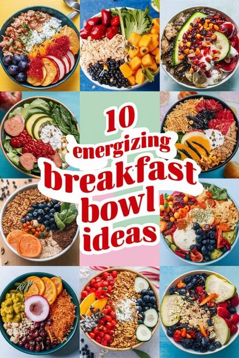 Brunch Bowl Ideas, Breakfast Bowl Bar, Breakfast Buddha Bowl, Power Breakfast Bowl, Breakfast Bowl Ideas, Bowl Recipes Easy, Breakfast Catering, Aip Breakfast, Energizing Breakfast