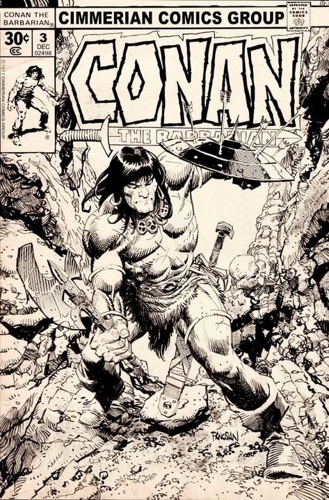 Boichi Manga, Conan Comics, John Buscema, Comic Book Pages, Black And White Artwork, Conan The Barbarian, Bd Comics, Comic Book Covers, Arte Fantasy